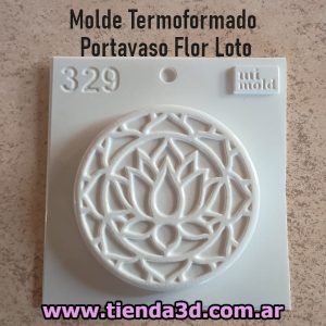 Molde Termoformado Portavaso Flor Loto