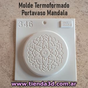 Molde Termoformado Portavaso Mandala