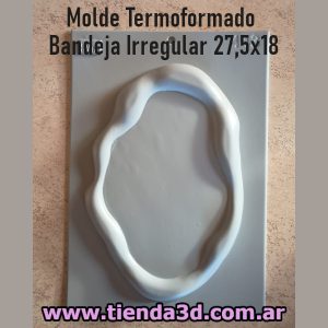 Molde Termoformado Bandeja Irregular 27,5x18