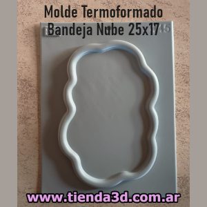 Molde Termoformado Bandeja Nube 25x17