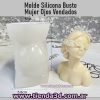 Molde Silicona Busto Mujer Ojos Vendados