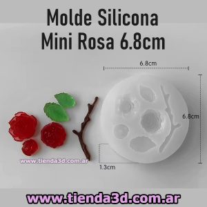 Molde Silicona Mini Rosa 6.8cm