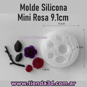 Molde Silicona Mini Rosa 9.1cm