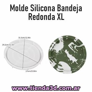 Molde Silicona Bandeja Redonda XL