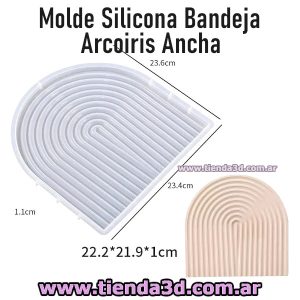 Molde Silicona Bandeja Arcoiris Ancha