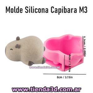Molde Silicona Capibara M3