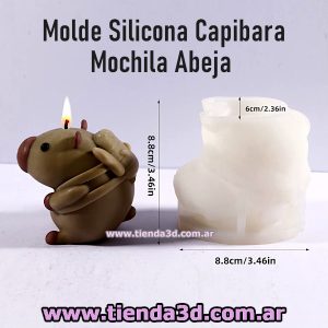Molde Silicona Capibara Mochila Abeja
