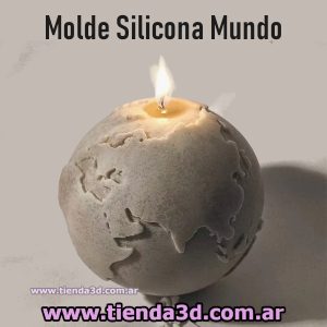 Molde Silicona Mundo