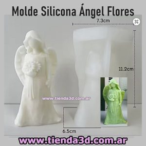 Molde Silicona Ángel Flores