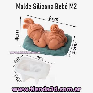 Molde Silicona Bebé M2