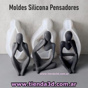 Moldes Silicona Pensadores