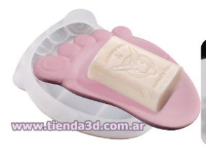 Molde Silicona Bandeja Pie M1