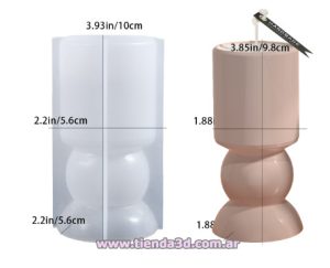 Molde Silicona Candelabro Porta Vela M1