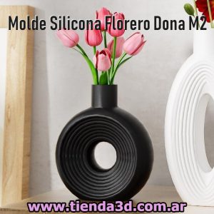 Molde Silicona Florero Dona M2
