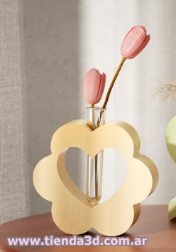 Molde Silicona Florero Flor Tubo