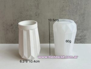 Molde Silicona Florero M11