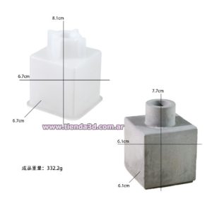 Molde Silicona Florero M12