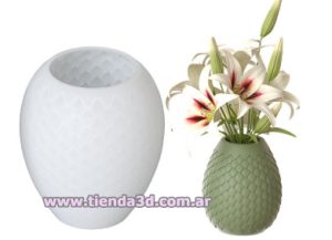 Molde Silicona Florero M14