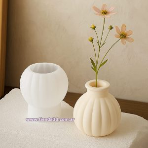 Molde Silicona Florero M8