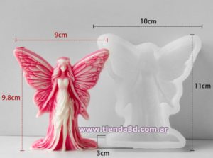 Molde Silicona Mujer Mariposa