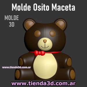 Molde Osito Maceta