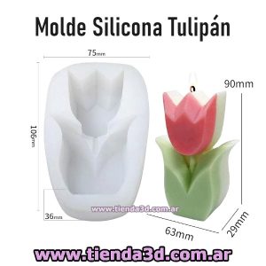 Molde Silicona Tulipán