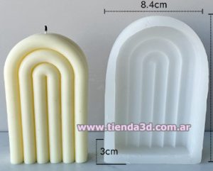 Molde Silicona Vela Arco M1