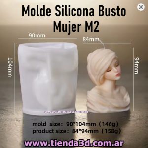 Molde Silicona Busto Mujer M2