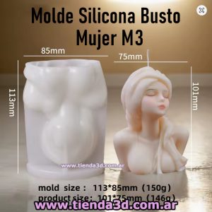 Molde Silicona Busto Mujer M3
