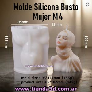 Molde Silicona Busto Mujer M4