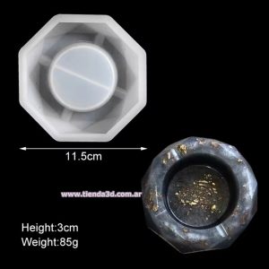 Molde Silicona Cenicero M4