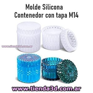 Molde Silicona Contenedor con tapa M14