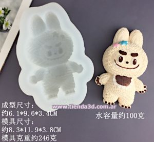 Molde Silicona Labubu Figura M2