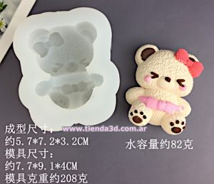 Molde Silicona Figura Osito M1