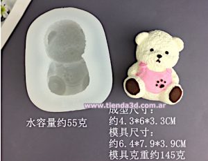 Molde Silicona Figura Osito M3
