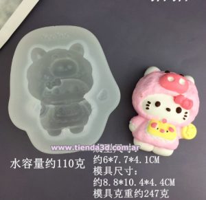 Molde Silicona Hello Kitty M10
