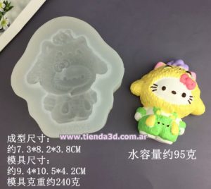 Molde Silicona Hello Kitty M11