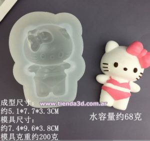 Molde Silicona Hello Kitty M8