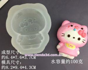 Molde Silicona Hello Kitty M9