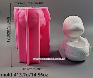 Molde Silicona Pokémon Charmander con Pokebola
