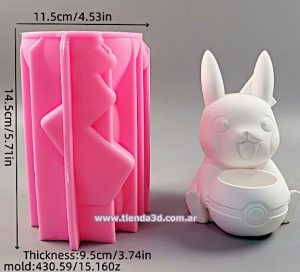 Molde Silicona Pokémon Pikachu con Pokebola