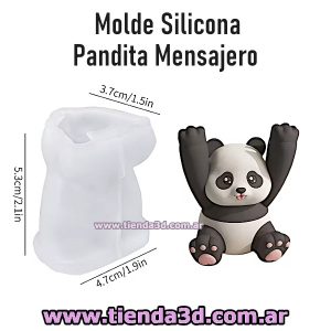 Molde Silicona Pandita Mensajero