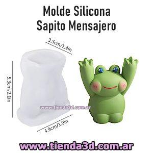 Molde Silicona Sapito Mensajero