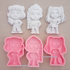 Moldes Silicona Las Guerreras K-POP V2